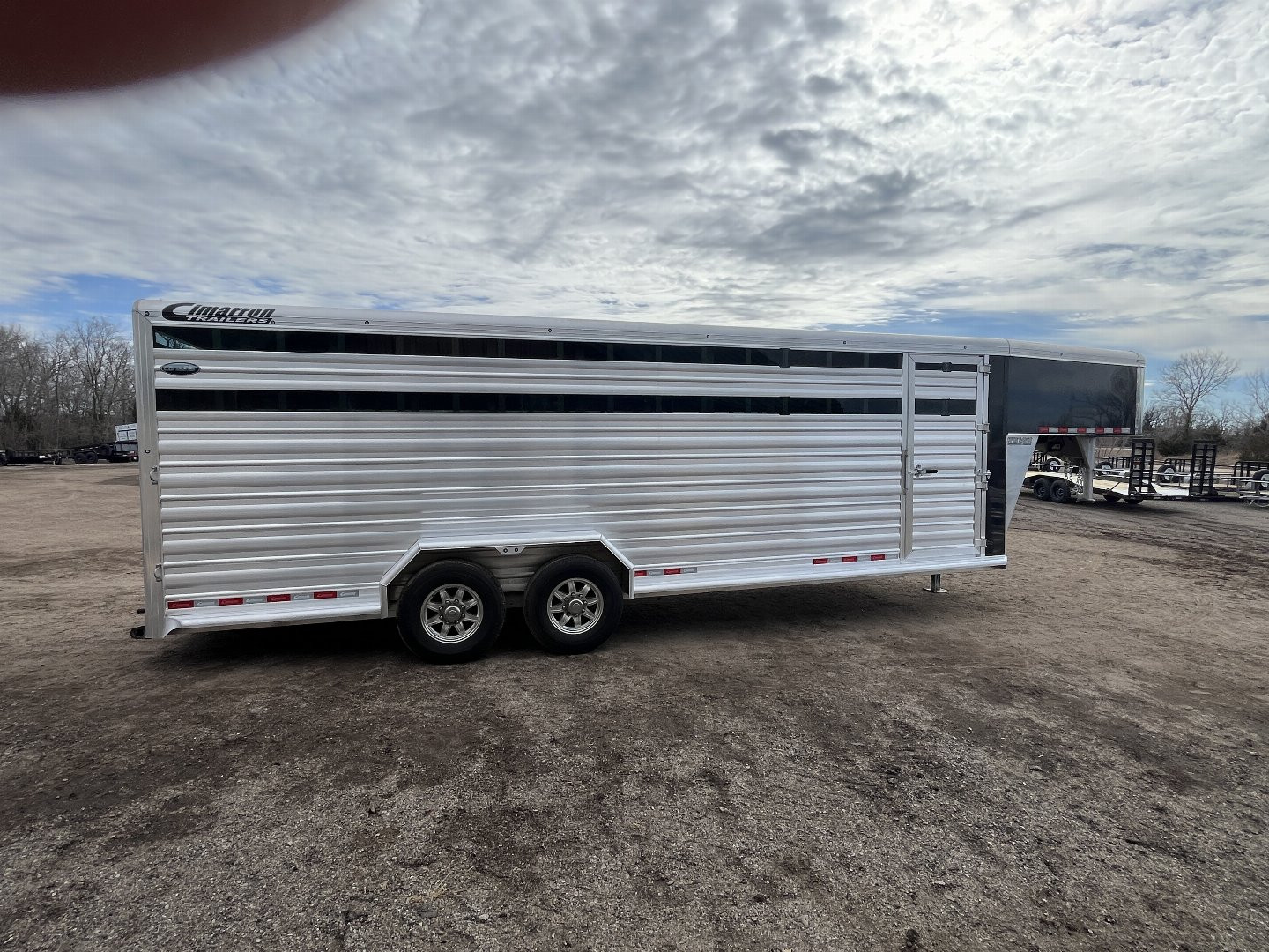 Used 2023 Cimarron Trailers Lonestar Stock / Stock Combo Trailer