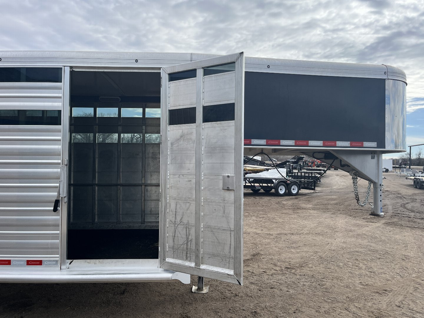 Used 2023 Cimarron Trailers Lonestar Stock / Stock Combo Trailer