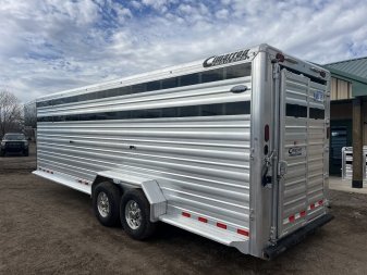 Used 2023 Cimarron Trailers Lonestar Stock / Stock Combo Trailer