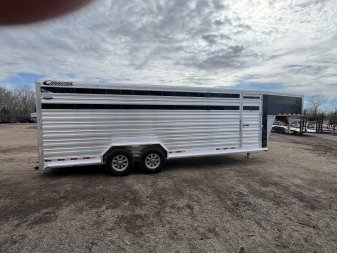 Used 2023 Cimarron Trailers Lonestar Stock / Stock Combo Trailer