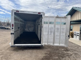Used 2023 Cimarron Trailers Lonestar Stock / Stock Combo Trailer