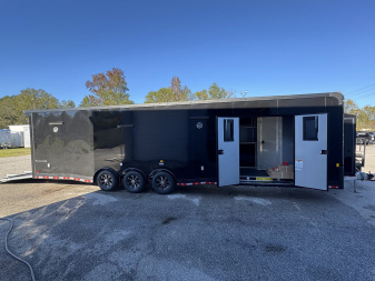 New 2025 Forest River 8.5x34 Aluminum Frame Car / Racing Trailer