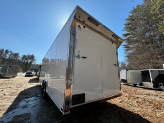 New 2025 SPARTAN 8.5X24 + 2ft V nose/ 7'6 Int Height/ .080 Polycore Exterior /Ext. Tongue / 9990gvw