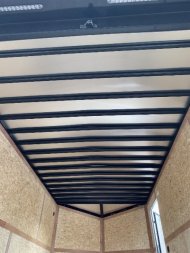 New 2025 US Cargo 8.5X16 + 3FT V nose/ BARN DOOR/ 7'6" interior/ I-Beam frame/ Polycore/ BLACKOUT- 7000gvw