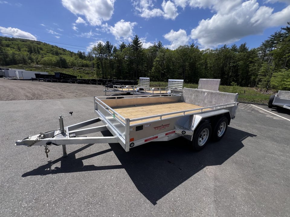 New 2026 Triumph 7X12 Aluminum Utility Trailer / Bi Fold Ramp - 7000GVW