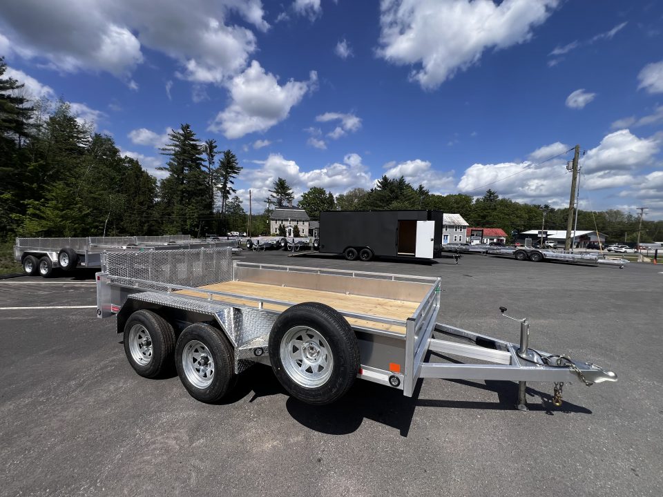 New 2026 Triumph 7X12 Aluminum Utility Trailer / Bi Fold Ramp - 7000GVW