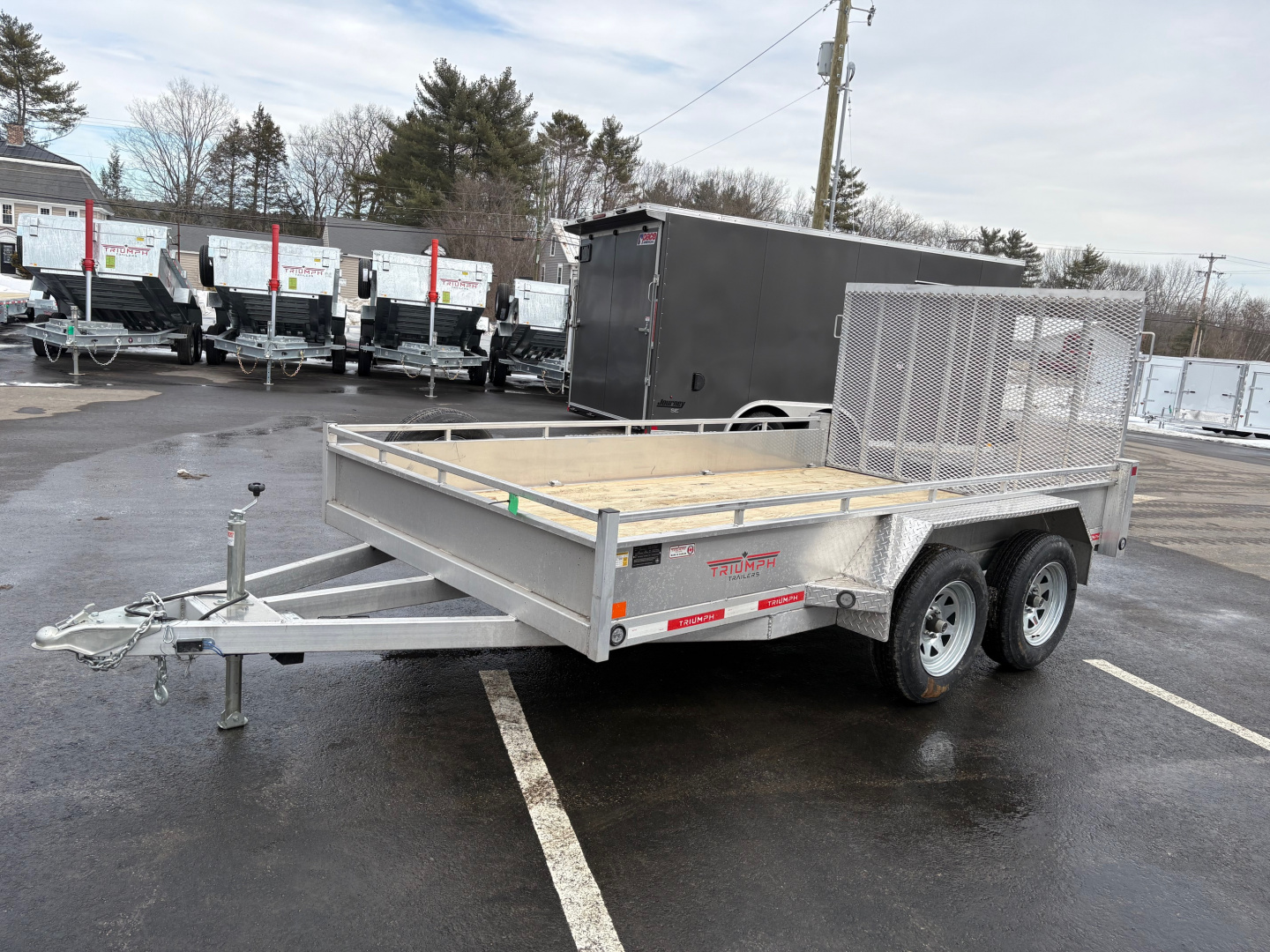 New 2026 Triumph 7X12 Aluminum Utility Trailer - 7000GVW