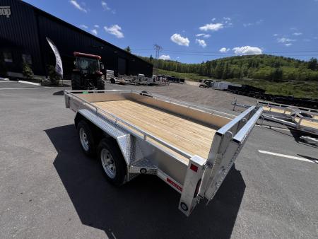 New 2026 Triumph 7X12 Aluminum Utility Trailer / Bi Fold Ramp - 7000GVW