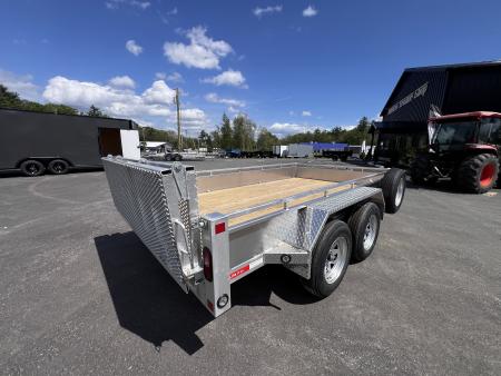 New 2026 Triumph 7X12 Aluminum Utility Trailer / Bi Fold Ramp - 7000GVW