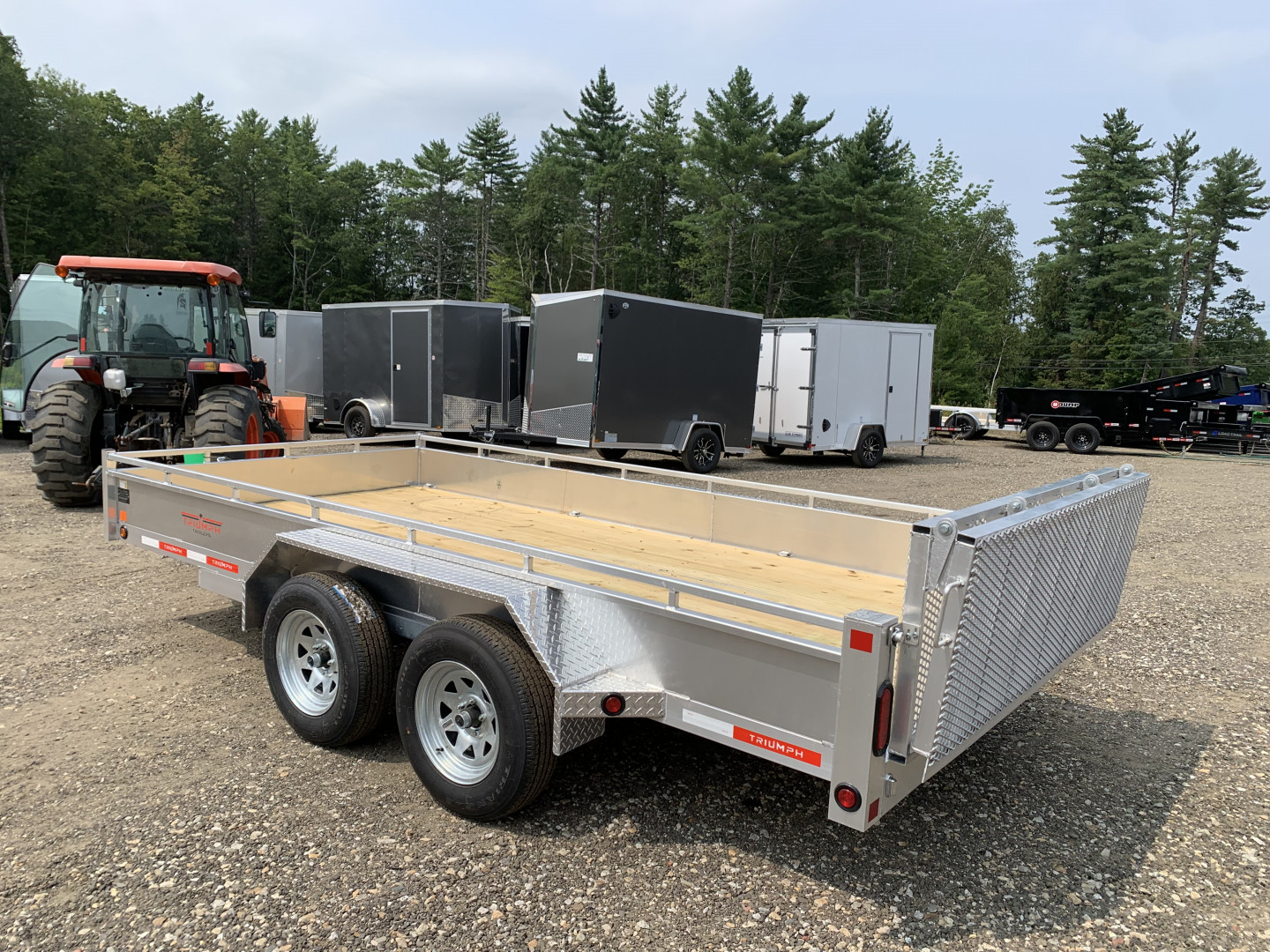 New 2025 Triumph 7X14 Aluminum Utility Trailer - 7000GVW