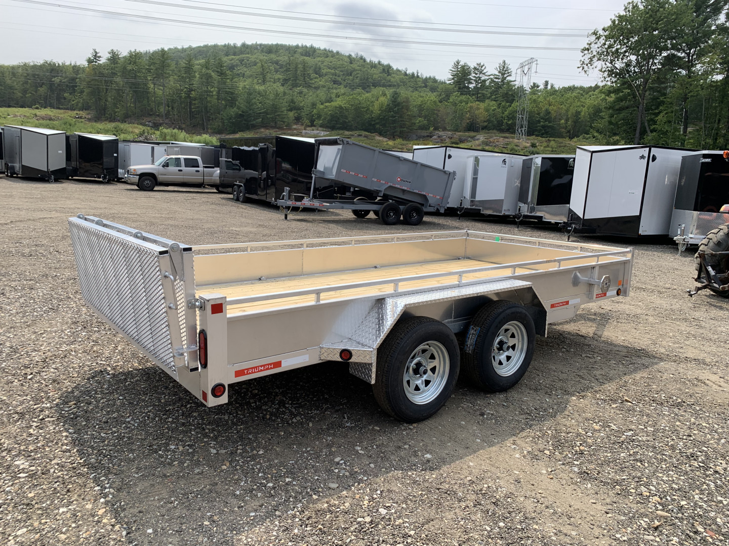 New 2025 Triumph 7X14 Aluminum Utility Trailer - 7000GVW