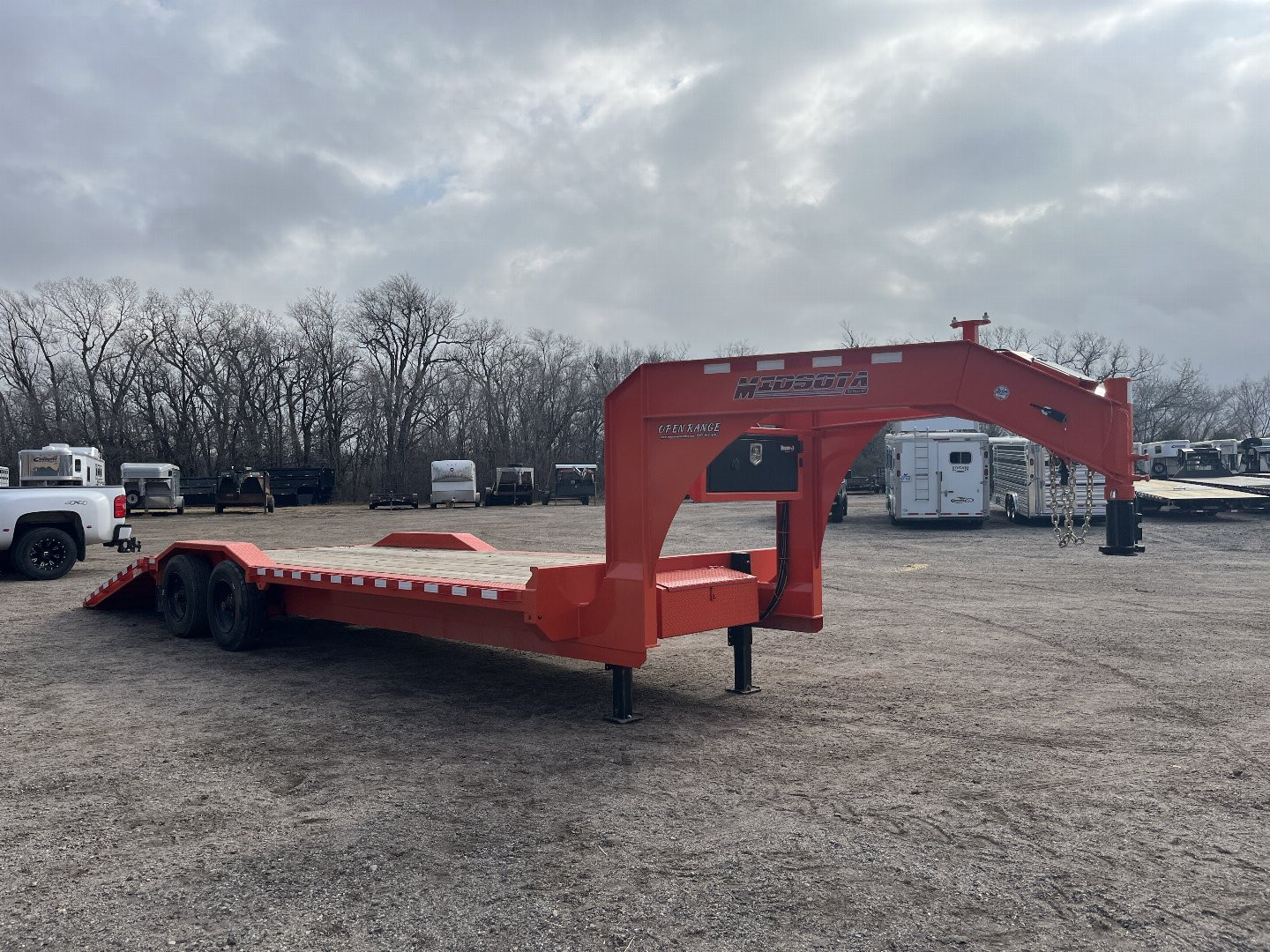 New 2024 Midsota STWB Equipment Trailer 7' Hydraulic Dovetail 26'
