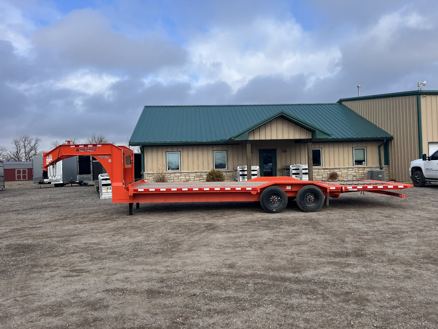 New 2024 Midsota STWB Equipment Trailer 7' Hydraulic Dovetail 26'