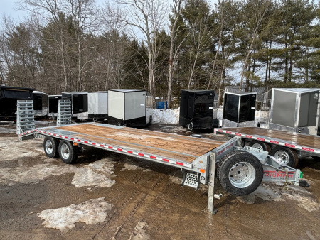 New 2026 Triumph 102X25 Deckover/ Max Wedge Ramps / Galvanized/ Oil Bath hubs/ 20k GVW