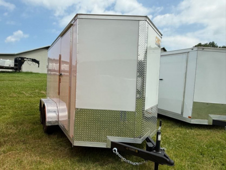 New 2025 Covered Wagon Trailers 6X12 TA RAMP Cargo / Enclosed Trailer