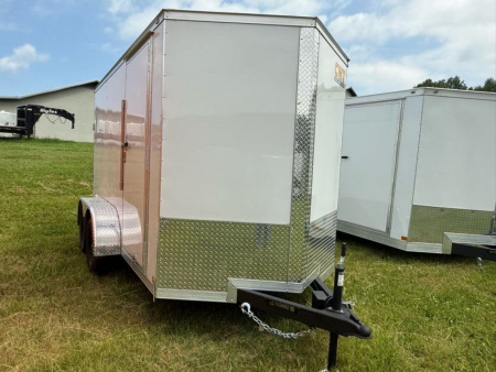 New 2025 Covered Wagon Trailers 6X12 TA RAMP Cargo / Enclosed Trailer