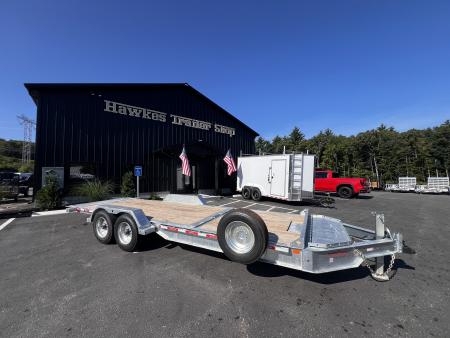 New 2027 Triumph galvanized 7x22 (16+6) Gravity Tilt w/ Stationary Deck - 16k GVW