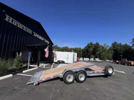 New 2027 Triumph galvanized 7x22 (16+6) Gravity Tilt w/ Stationary Deck - 16k GVW