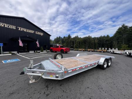 New 2027 Triumph galvanized 7x22 (16+6) Gravity Tilt w/ Stationary Deck - 16k GVW