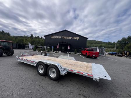 New 2027 Triumph galvanized 7x22 (16+6) Gravity Tilt w/ Stationary Deck - 16k GVW