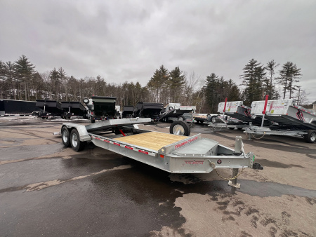 New 2026 Triumph galvanized 7x22 (16+6) Gravity Tilt w/ Stationary Deck/ 16k GVW