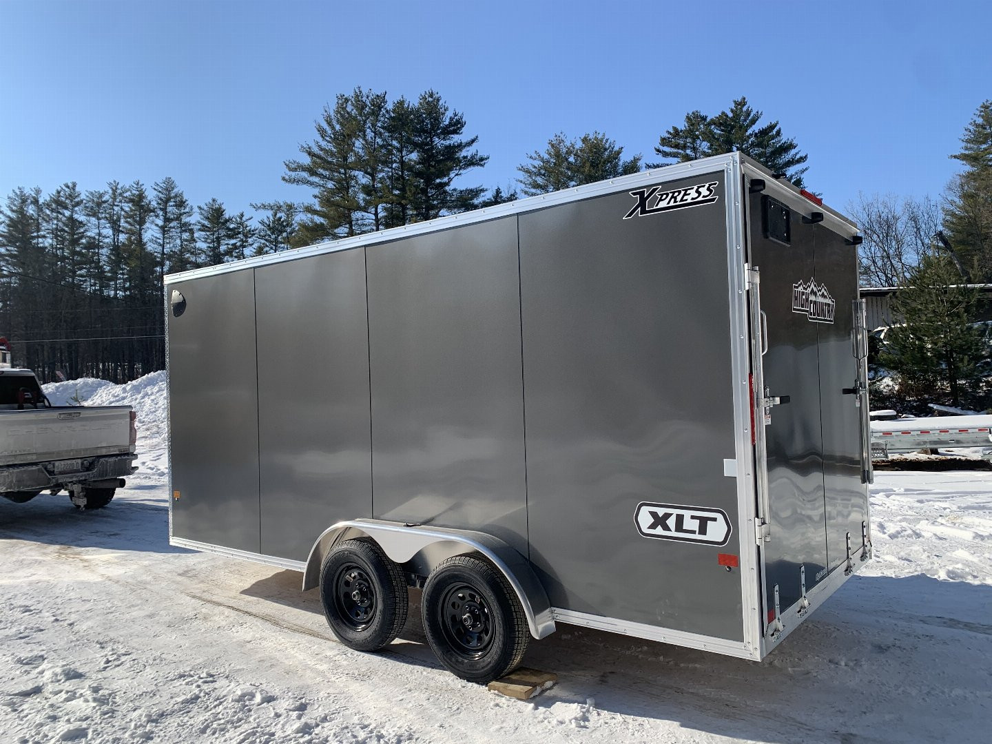 New 2025 High Country 7.4x16 + 18" V-Nose/ XLT Aluminum trailer / UTV Package/ Torsion Axles- 7000GVW