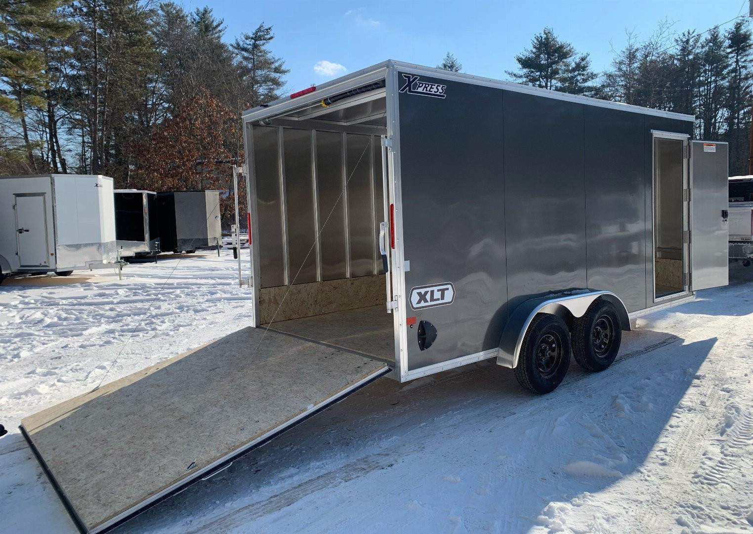 New 2025 High Country 7.4x16 + 18" V-Nose/ XLT Aluminum trailer / UTV Package/ Torsion Axles- 7000GVW