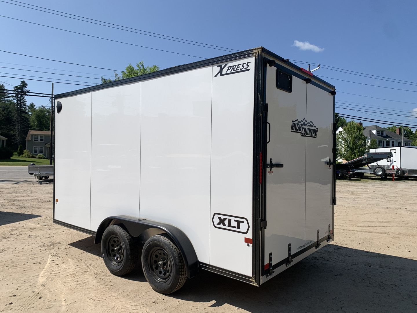 New 2025 High Country 7.4x14 + 18" V-Nose/ XLT Aluminum trailer / 7' interior/ UTV Package/ Torsion Axles- 7000GVW