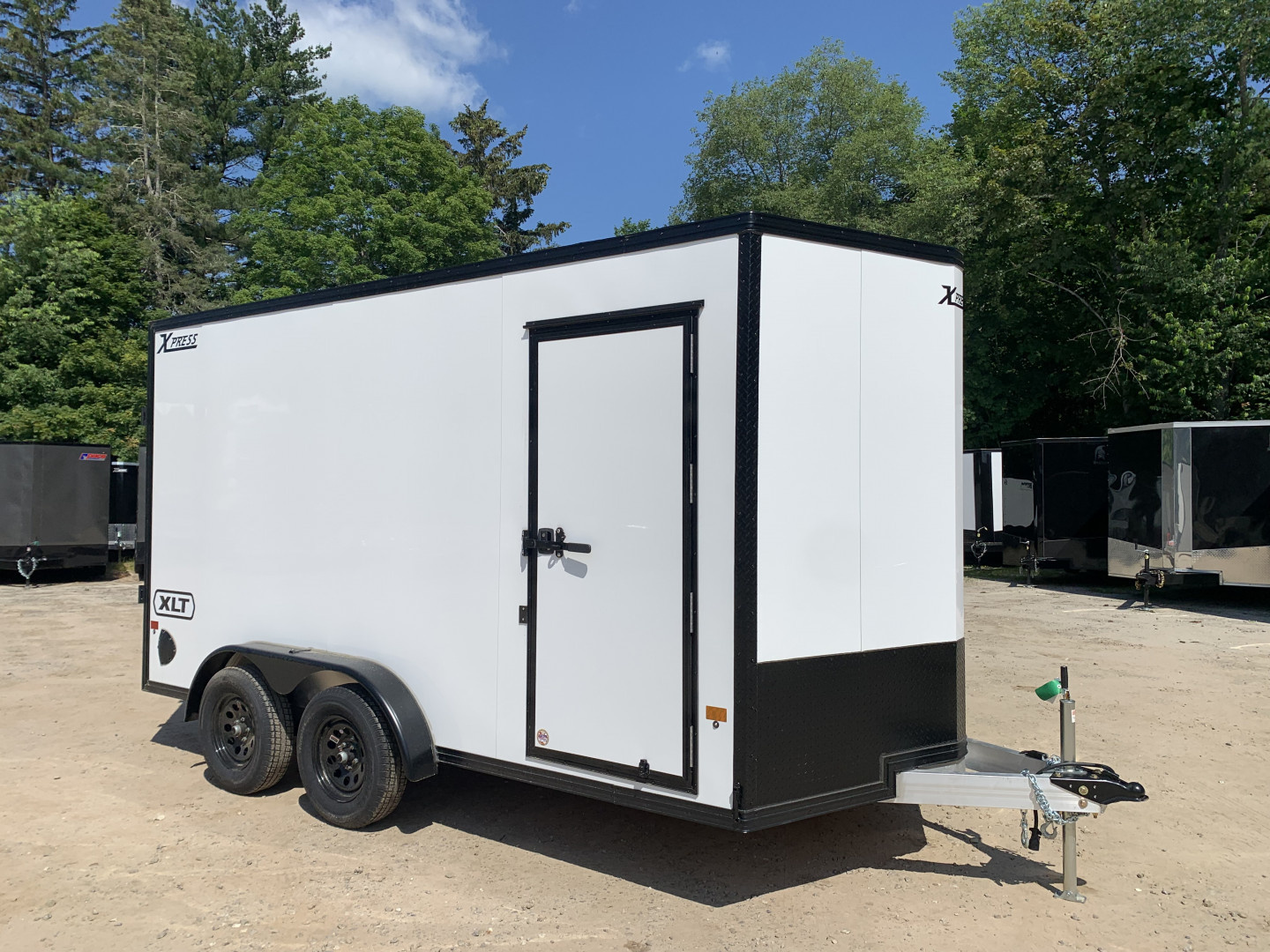 New 2025 High Country 7.4x14 + 18" V-Nose/ XLT Aluminum trailer / 7' interior/ UTV Package/ Torsion Axles- 7000GVW