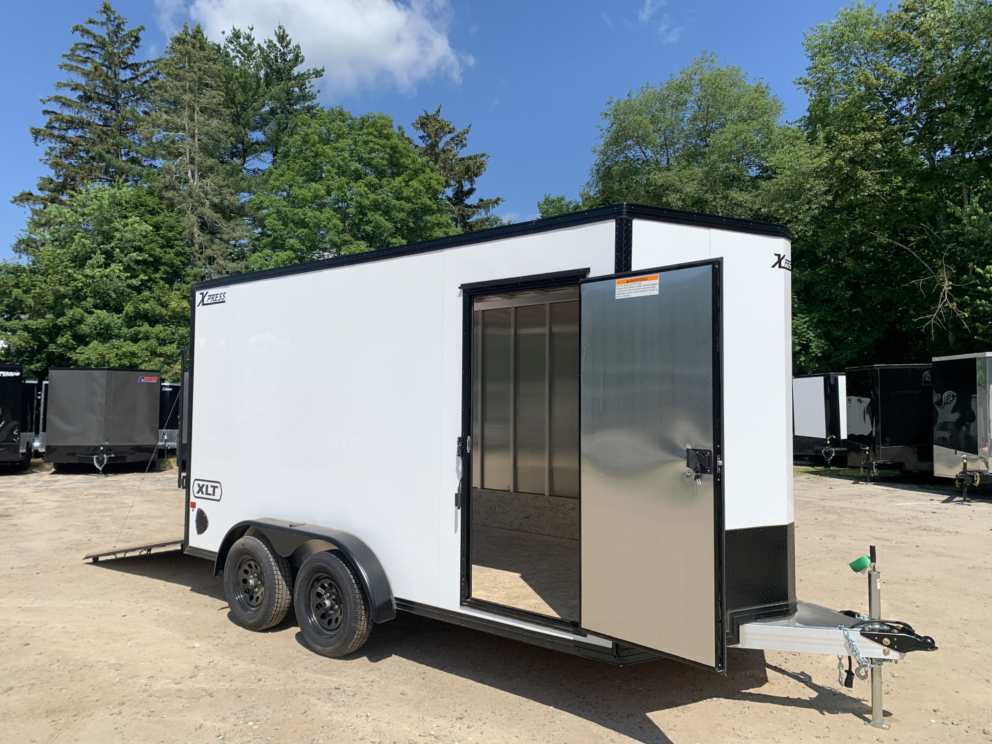 New 2025 High Country 7.4x14 + 18" V-Nose/ XLT Aluminum trailer / 7' interior/ UTV Package/ Torsion Axles- 7000GVW