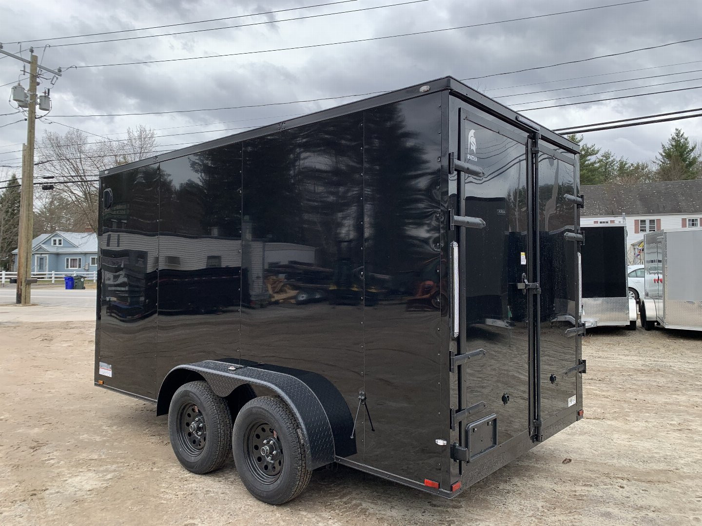 New 2025 Spartan 7X14 +2ft V-nose/Barn Door/ 7' interior height / .080 Polycore / 7000GVW