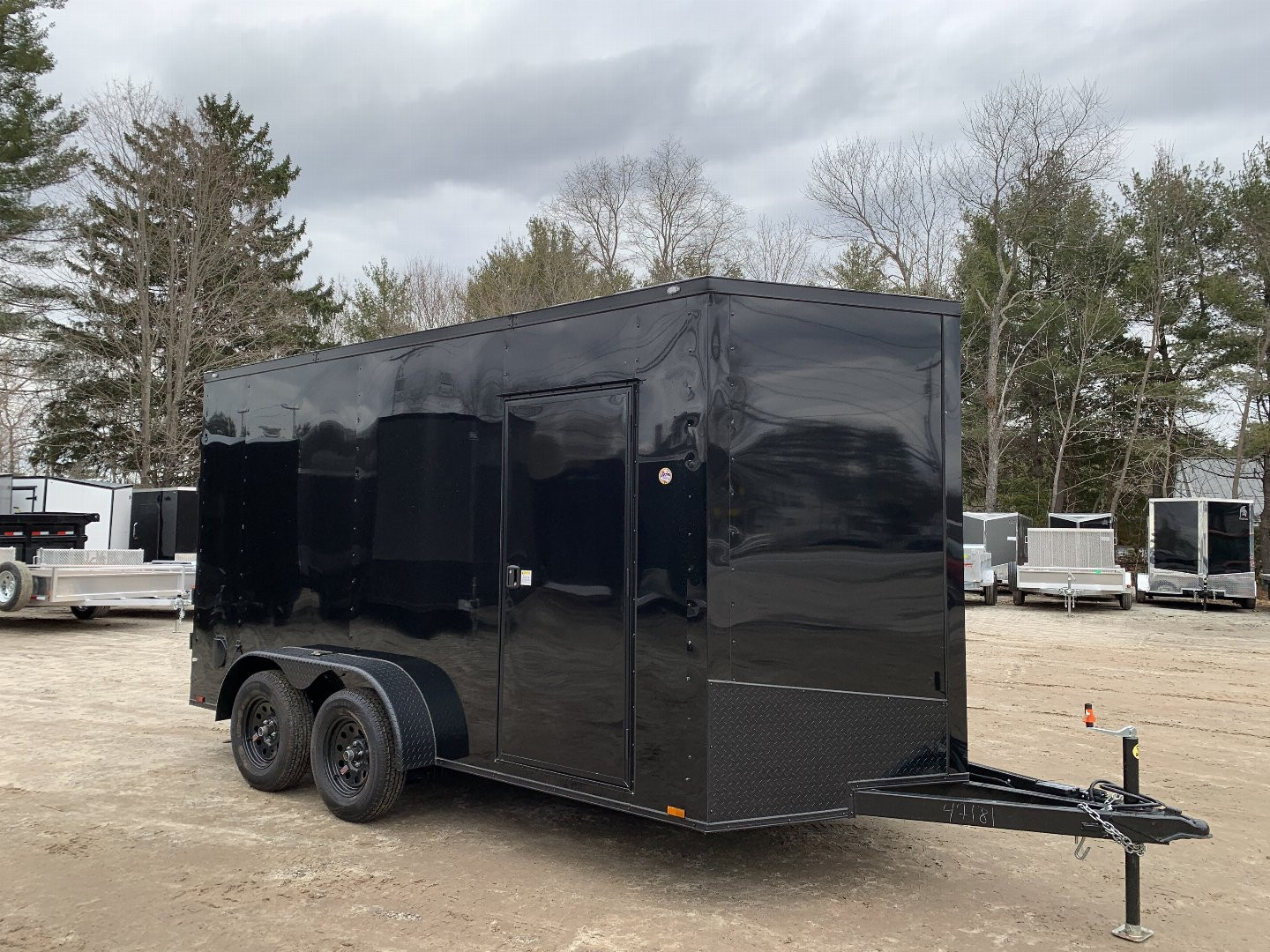 New 2025 Spartan 7X14 +2ft V-nose/Barn Door/ 7' interior height / .080 Polycore / 7000GVW