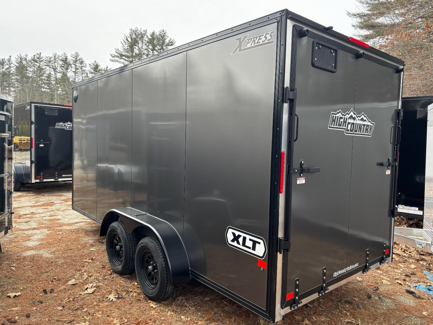 New 2025 High Country 7x16 + 18" V-Nose/ XLT Aluminum trailer / 7' interior/ BLACKOUT-7000GVW