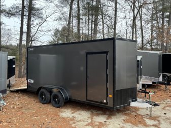 New 2025 High Country 7x16 + 18" V-Nose/ XLT Aluminum trailer / 7' interior/ BLACKOUT-7000GVW