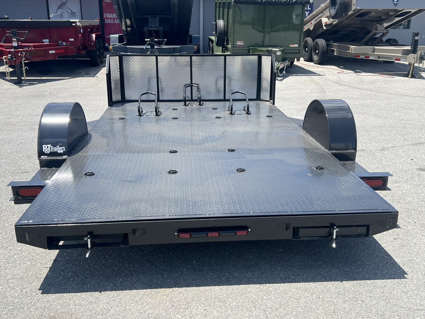 New 2025 P & T Trailers 82X12 SA MOTORCYCLE Motorcycle Trailer