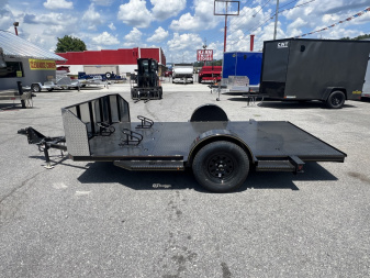 New 2025 P & T Trailers 82X12 SA MOTORCYCLE Motorcycle Trailer
