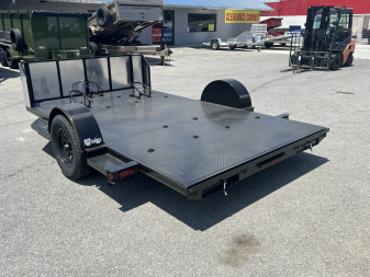 New 2025 P & T Trailers 82X12 SA MOTORCYCLE Motorcycle Trailer