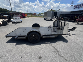 New 2025 P & T Trailers 82X12 SA MOTORCYCLE Motorcycle Trailer