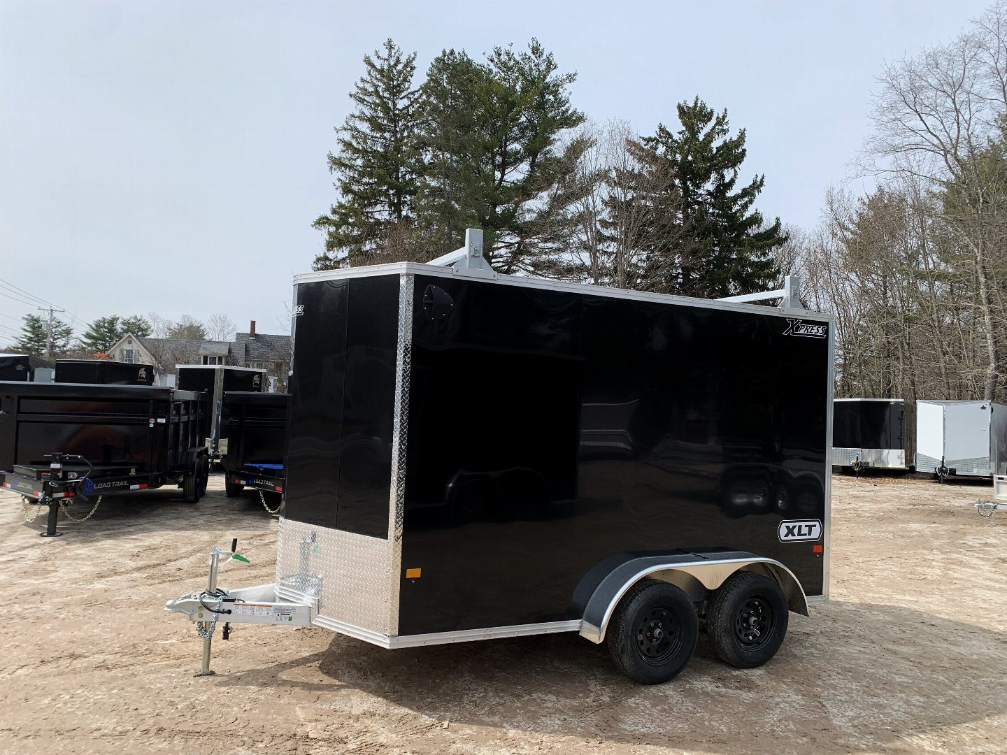 New 2025 High Country 7x12 + 18" V-Nose/ XLT-Pro Aluminum trailer / 7' interior/ Ladder Racks-7000GVW