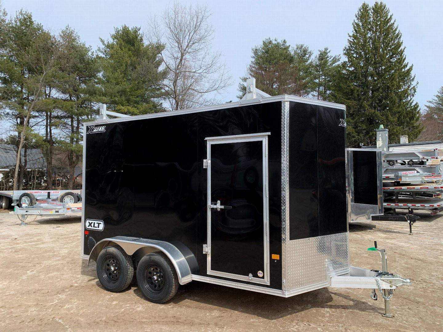 New 2025 High Country 7x12 + 18" V-Nose/ XLT-Pro Aluminum trailer / 7' interior/ Ladder Racks-7000GVW