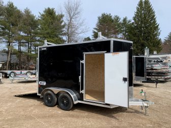 New 2025 High Country 7x12 + 18" V-Nose/ XLT-Pro Aluminum trailer / 7' interior/ Ladder Racks-7000GVW