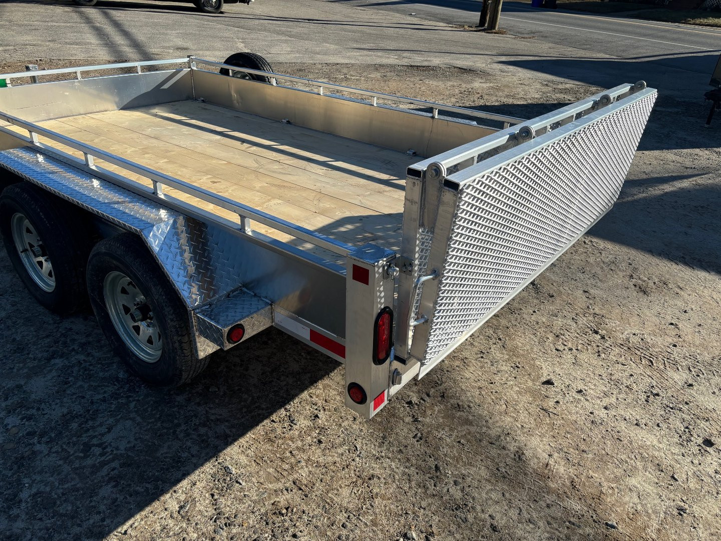 New 2025 Triumph 7X12 Aluminum-Utility Trailer/Bi-Fold Gate/14" sides/ 7000gvw