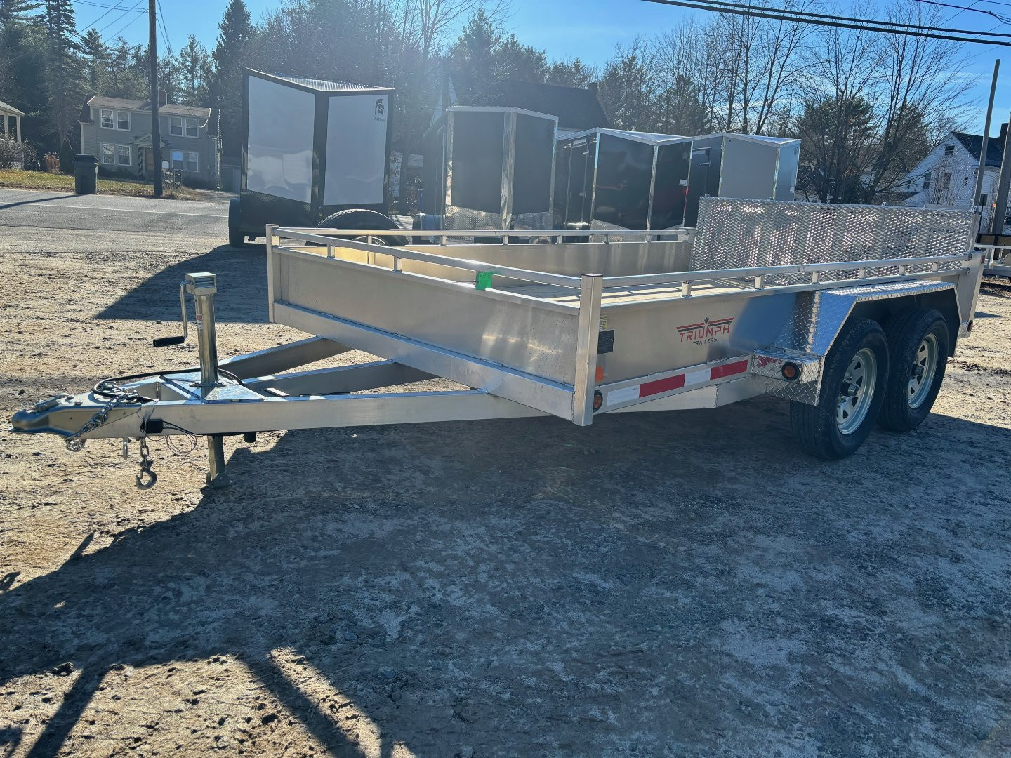 New 2025 Triumph 7X12 Aluminum-Utility Trailer/Bi-Fold Gate/14" sides/ 7000gvw