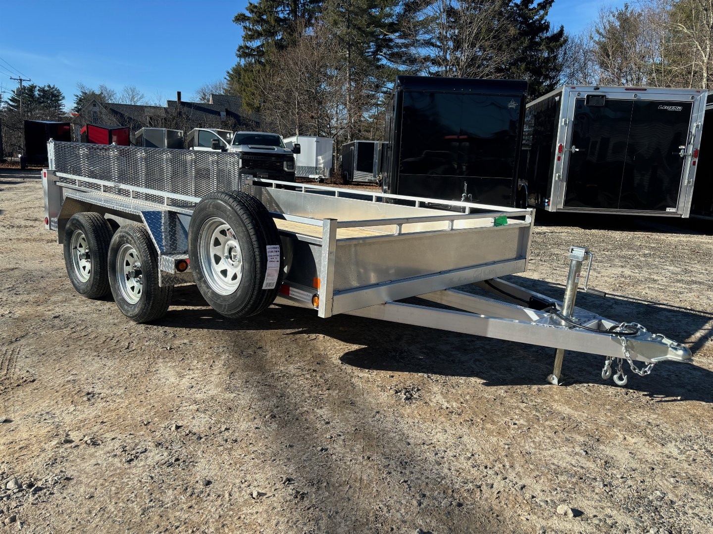 New 2025 Triumph 7X12 Aluminum-Utility Trailer/Bi-Fold Gate/14" sides/ 7000gvw