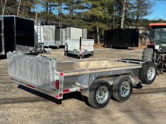 New 2025 Triumph 7X12 Aluminum-Utility Trailer/Bi-Fold Gate/14" sides/ 7000gvw