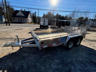 New 2025 Triumph 7X12 Aluminum-Utility Trailer/Bi-Fold Gate/14" sides/ 7000gvw