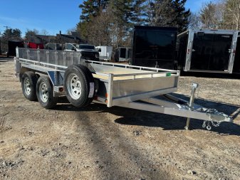 New 2025 Triumph 7X12 Aluminum-Utility Trailer/Bi-Fold Gate/14" sides/ 7000gvw