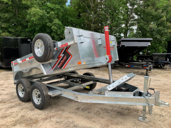 New 2025 Triumph 6X10 Dump Trailer- Galvanized/ Tarp kit-Ramps/ 9990GVW
