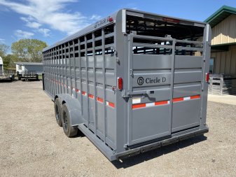 New 2025 Circle D LIVESTOCK TRAILER Stock / Stock Combo Trailer