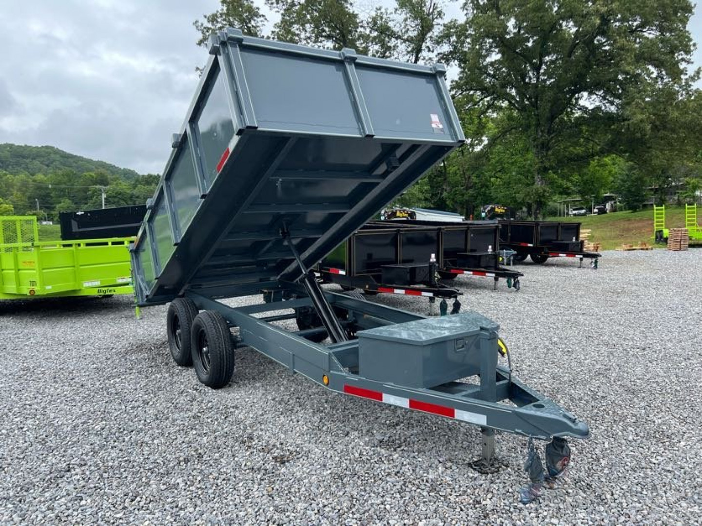 New 2025 P & T Trailers 7K 6X12 DUMP SREAD GATE 7K JACK Dump Trailer